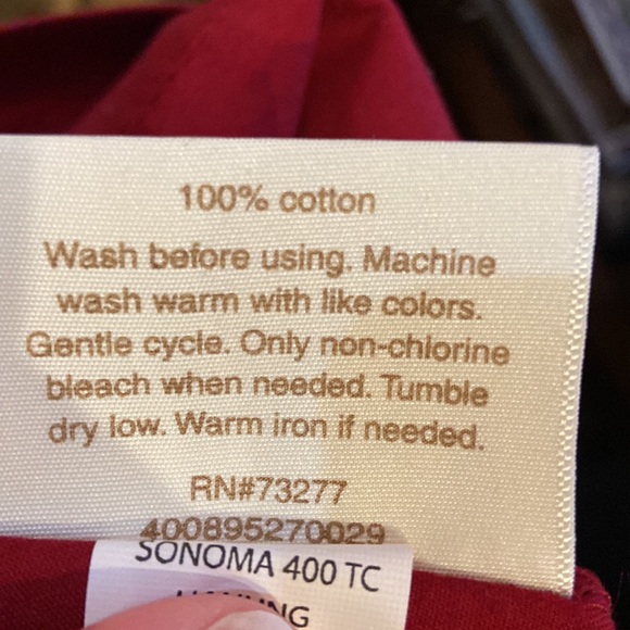 Dark Red Standard Pillowcases - Picture 9 of 10